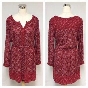 women Boho Hippie Geo Print Dress 10M